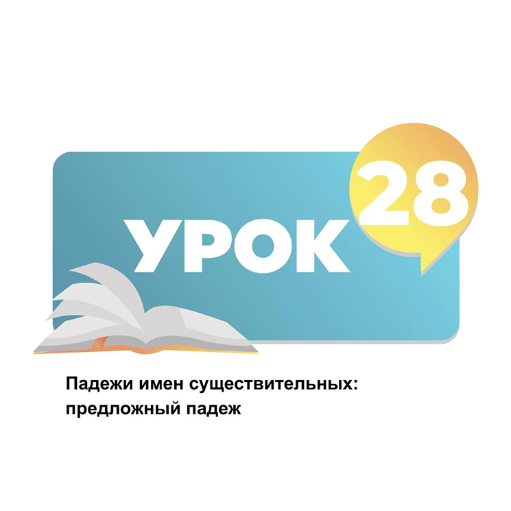 Тема 28. Падеж имен существительных: предложный падеж