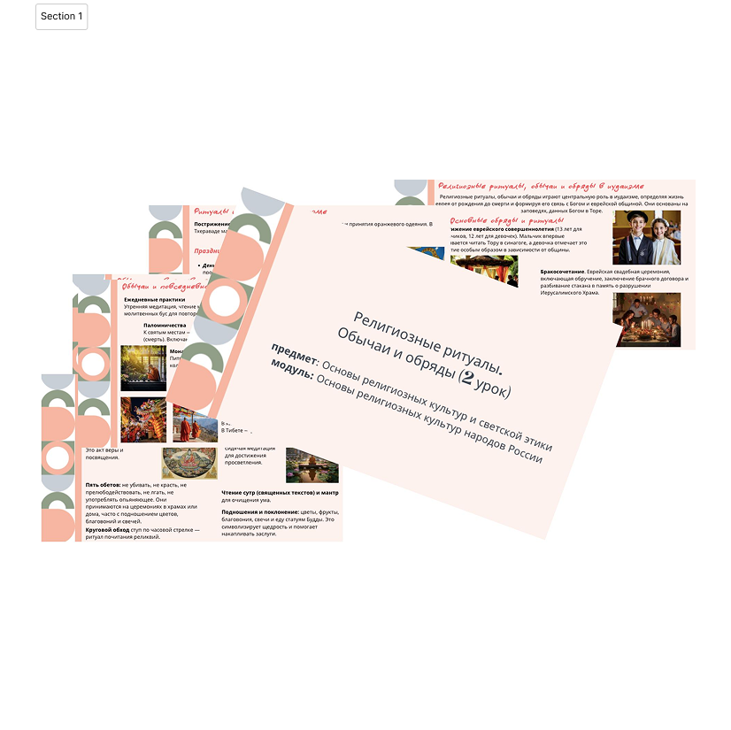 Презентация. Религиозные ритуалы. Обычаи и обряды (2 урок)